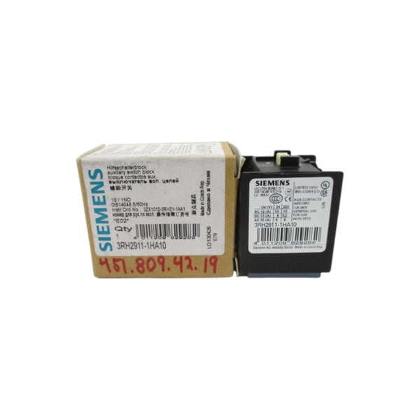 SIEMENS 3RH2911-1HA10 240V 10A NSMP