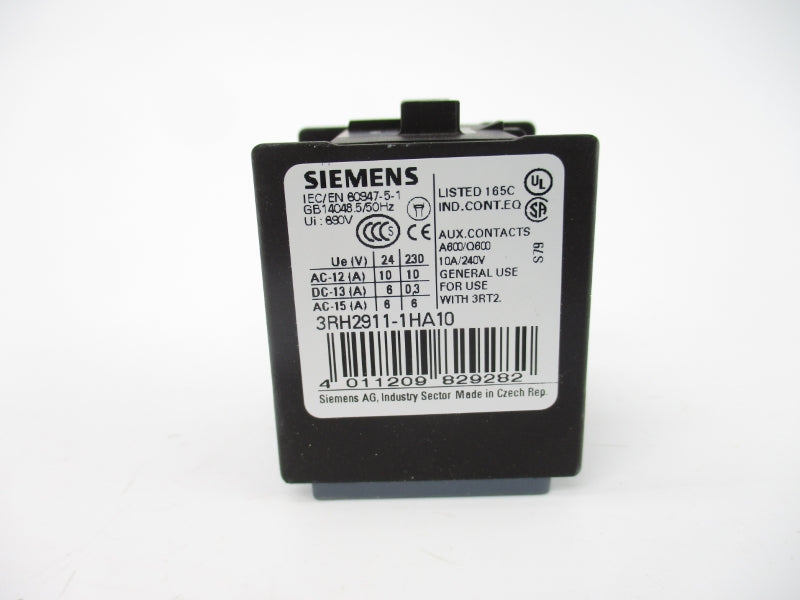 SIEMENS 3RH2911-1HA10 240V 10A NSMP