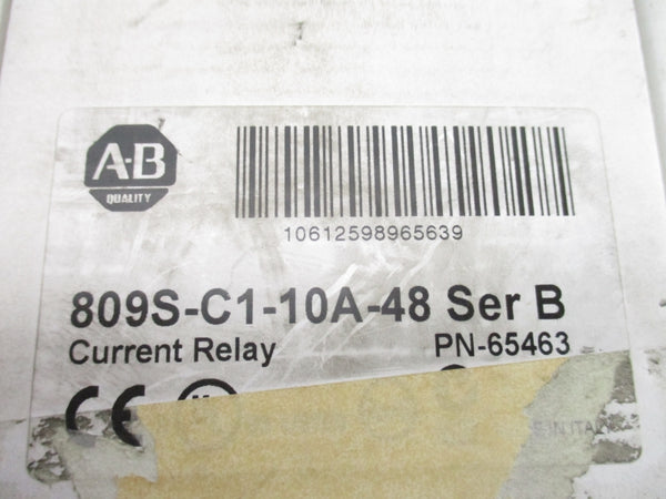 ALLEN BRADLEY 809S-C1-10A-48 SER. B 24-48VAC/DC 10A (WH) NSMP