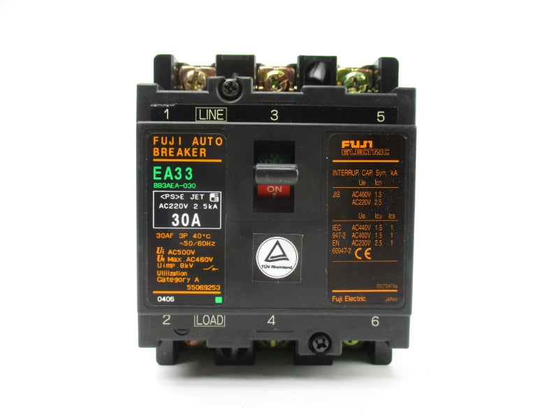 FUJI ELECTRIC EA33 BB3AEA-030ZT 460VAC 30A NSMP