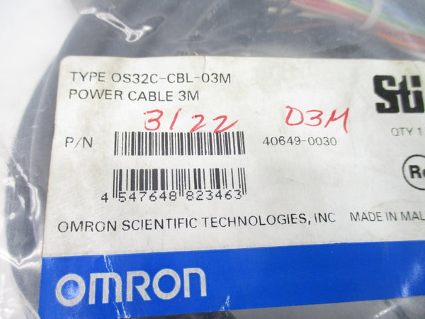 OMRON OS32C-CBL-03M 40649-0030 NSMP