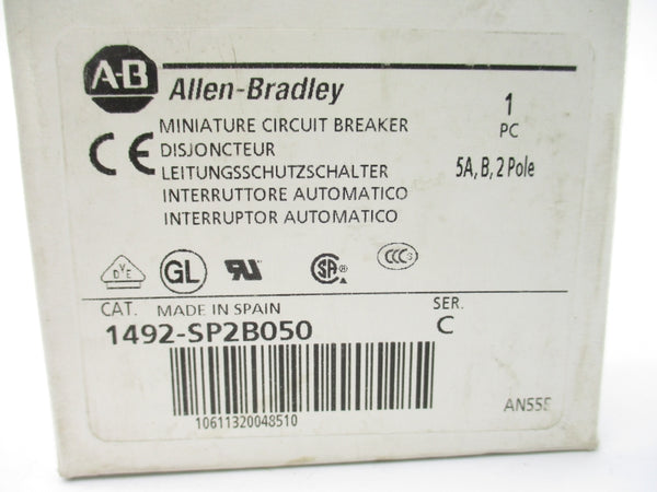 ALLEN BRADLEY 1492-SP2B050 SER. C 415VAC 5A NSMP