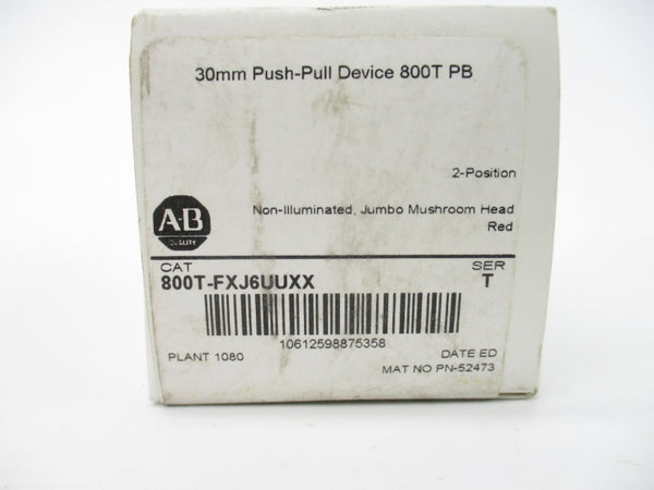 ALLEN BRADLEY 800T-FXJ6UUXX SER. T (WH) NSMP