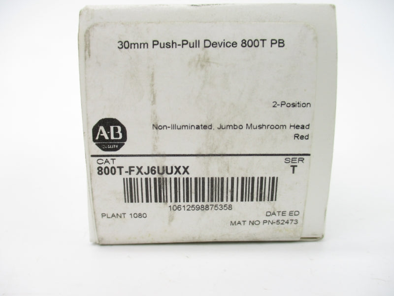 ALLEN BRADLEY 800T-FXJ6UUXX SER. T (WH) NSMP