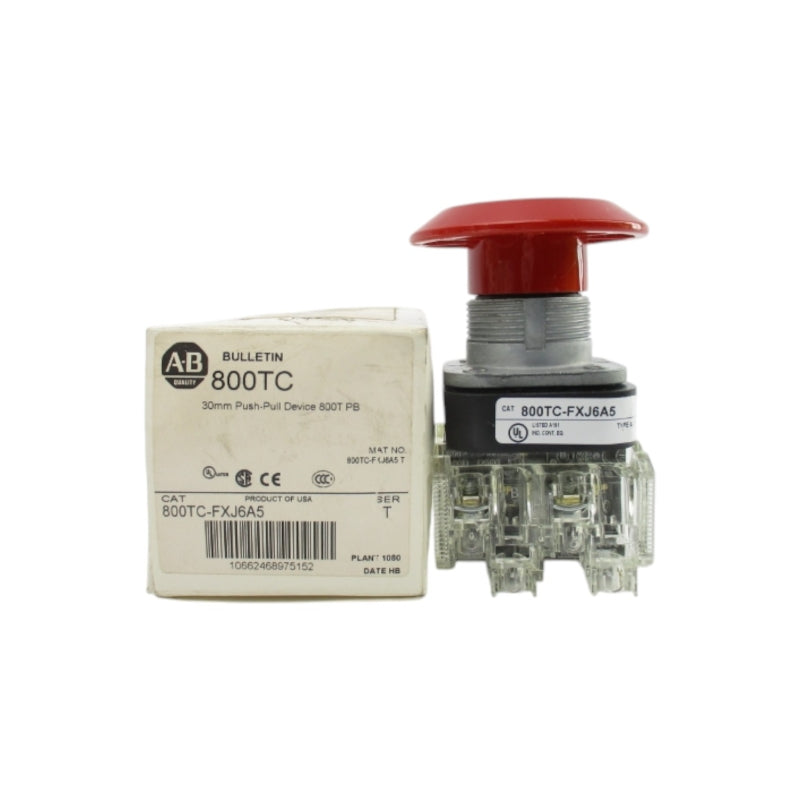 ALLEN BRADLEY 800TC-FXJ6A5 SER. T 600V (WH) NSMP