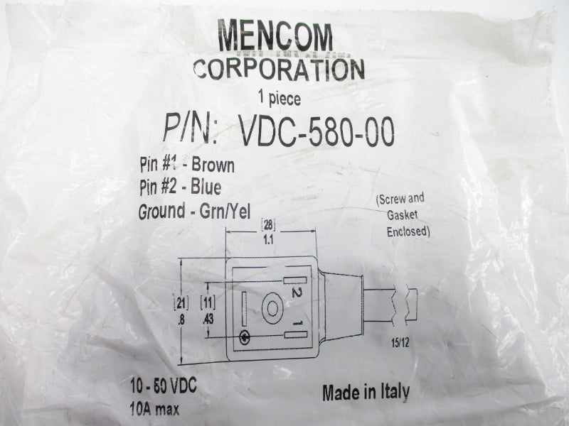 MENCOM VDC-580-00 10-50VDC NSMP