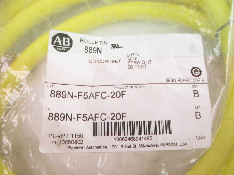 ALLEN BRADLEY 889N-F5AFC-20F SER. B NSMP