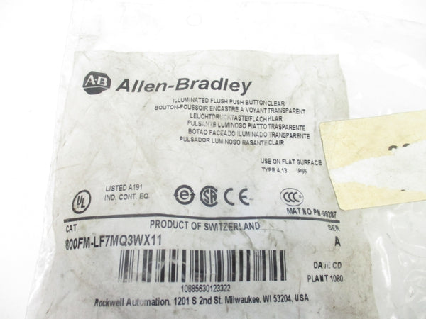 ALLEN BRADLEY 800FM-LF7MQ3WX11 SER. A NSMP