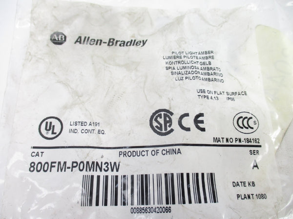 ALLEN BRADLEY 800FM-P0MN3W SER. A NSMP