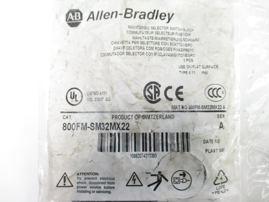 ALLEN BRADLEY 800FM-SM32MX22 SER. A NSMP
