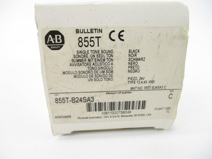 ALLEN BRADLEY 855T-B24SA3 SER. C 24VAC/DC (WH) NSMP