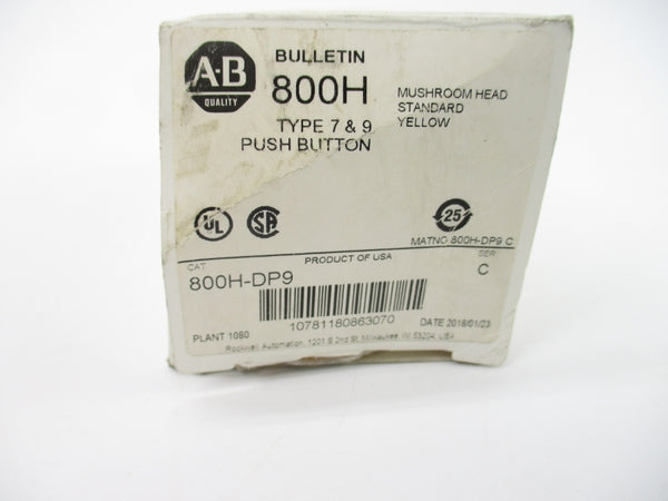 ALLEN BRADLEY 800H-DP9 SER. C (WH) NSMP