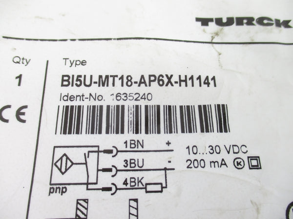 TURCK BI5U-MT18-AP6X-H1141 1635240 10-30VDC NSMP