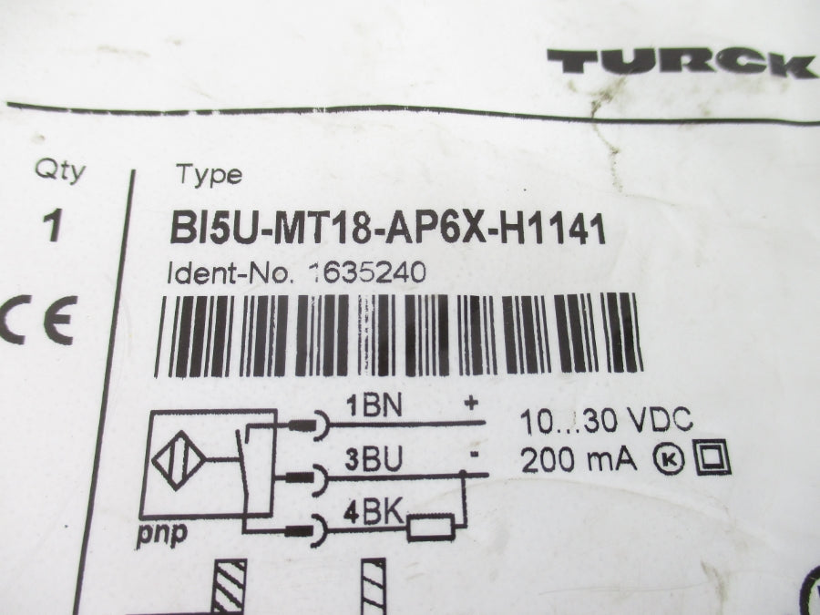 TURCK BI5U-MT18-AP6X-H1141 1635240 10-30VDC NSMP