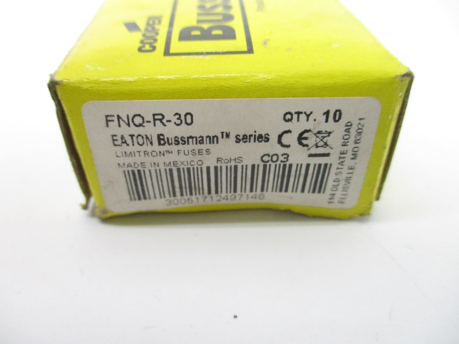 BUSSMANN FNQ-R-30 600VAC 30A (PKG OF 10) NSMP