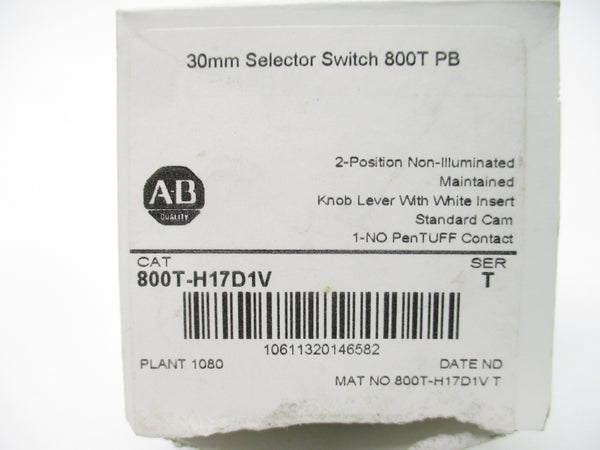 ALLEN BRADLEY 800T-H17D1V SER. T (AS PICTURED) (WH) NSMP