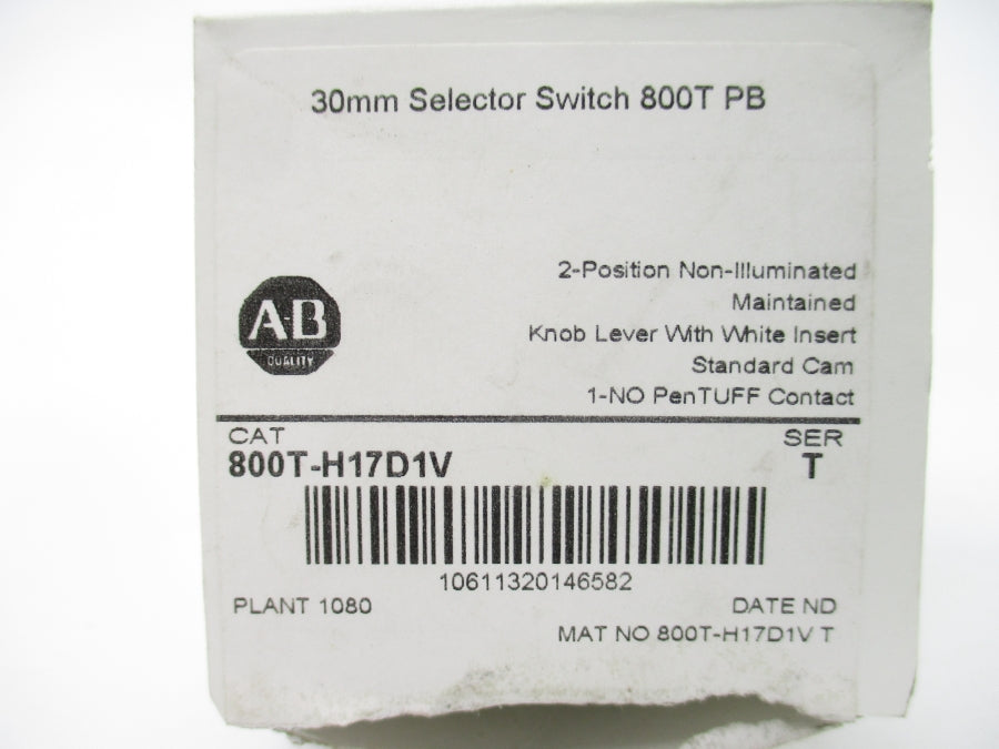 ALLEN BRADLEY 800T-H17D1V SER. T (AS PICTURED) (WH) NSMP