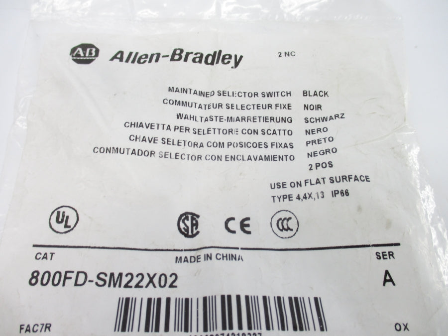 ALLEN BRADLEY 800FD-SM22X02 SER. A NSMP