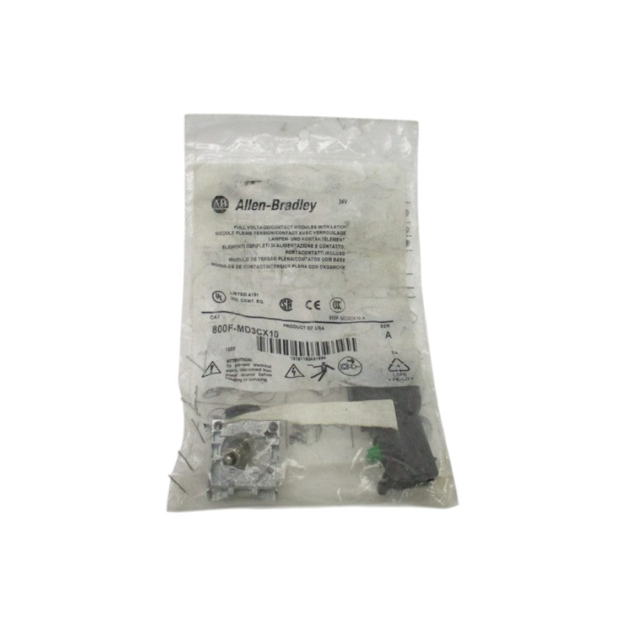 ALLEN BRADLEY 800F-MD3CX10 SER. A NSMP