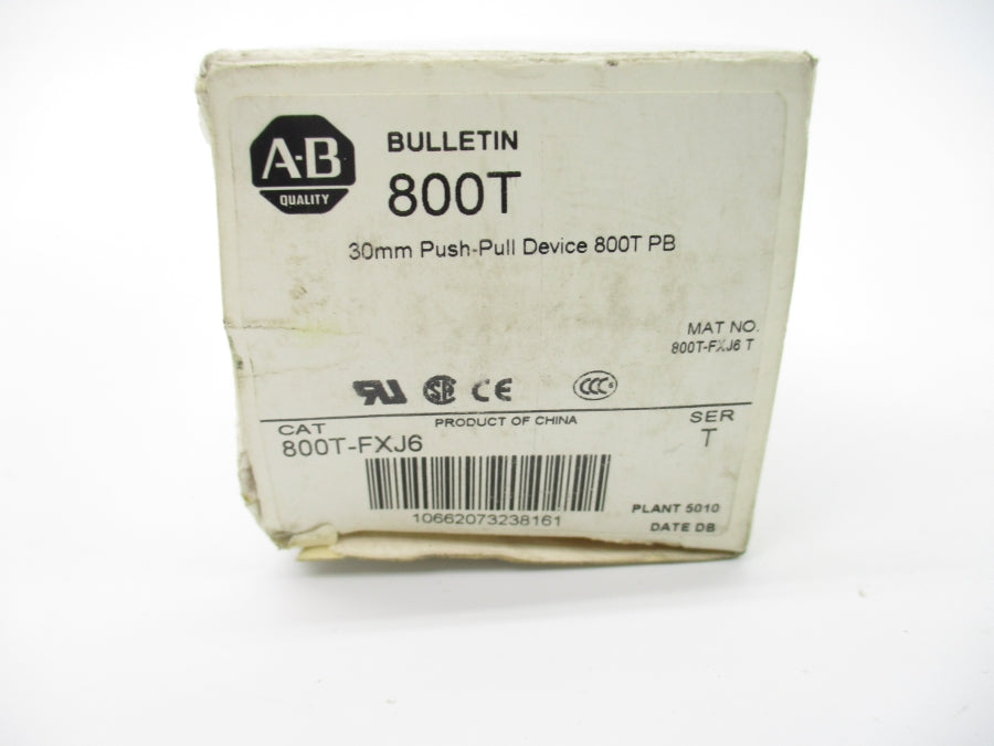 ALLEN BRADLEY 800T-FXJ6 SER. T (WH) NSMP
