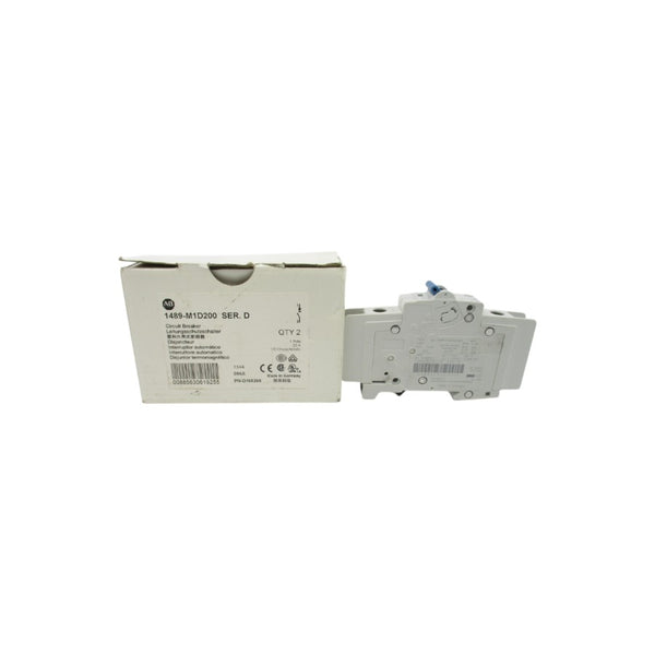 ALLEN BRADLEY 1489-M1D200 SER. D 277V 20A (PKG OF 2) NSMP