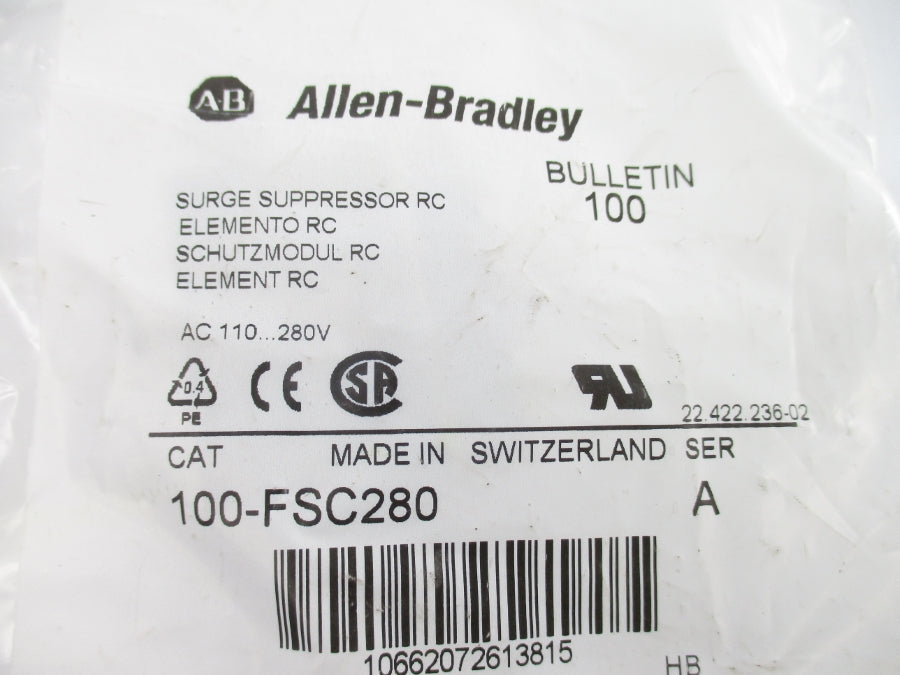ALLEN BRADLEY 100-FSC280 SER. A 110-280VAC NSMP