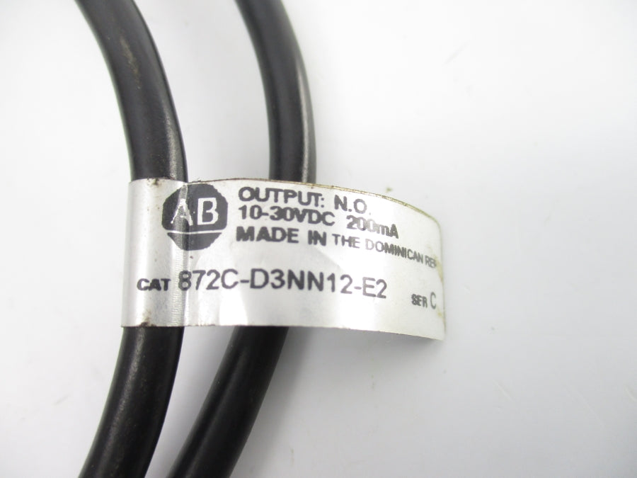 ALLEN BRADLEY 872C-D3NN12-E2 SER. C 10-30VDC (SHORT) UNMP