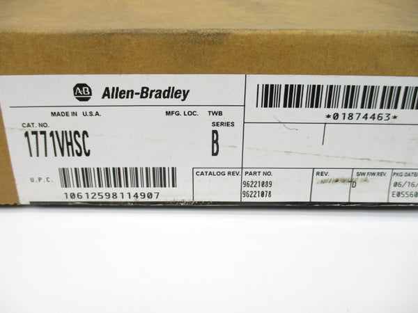 ALLEN BRADLEY 1771-VHSC SER. B F/W D 12-24VDC NSMP