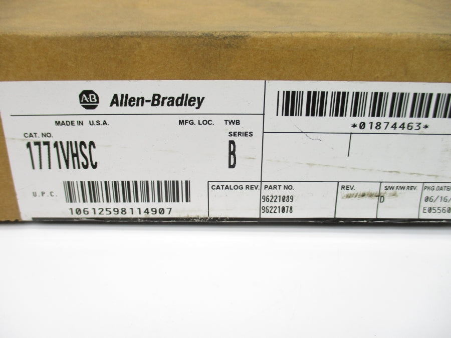 ALLEN BRADLEY 1771-VHSC SER. B F/W D 12-24VDC NSMP