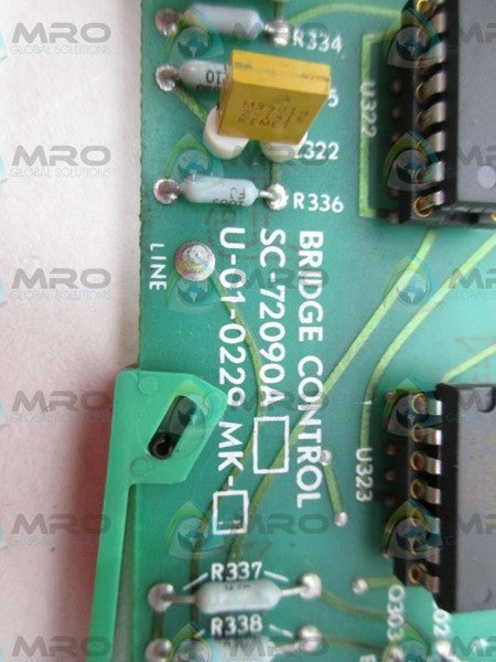 AJAX MAGNETHERMIC 72090A U-01-0229MK BRIDGE CONTROL BOARD NSNP