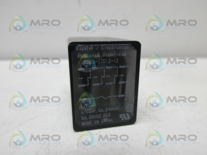 POTTER & BRUMFIELD KHAU-17D12-12 RELAY 12VDC UNMP