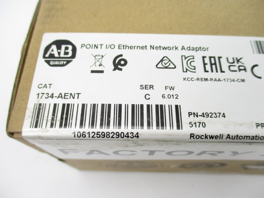 ALLEN BRADLEY 1734-AENT SER. C F/W 6.012 DATE: 2021 NSFS