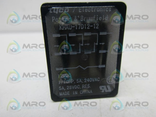 POTTER & BRUMFIELD KHAU-17D12-12 RELAY 12VDC UNMP