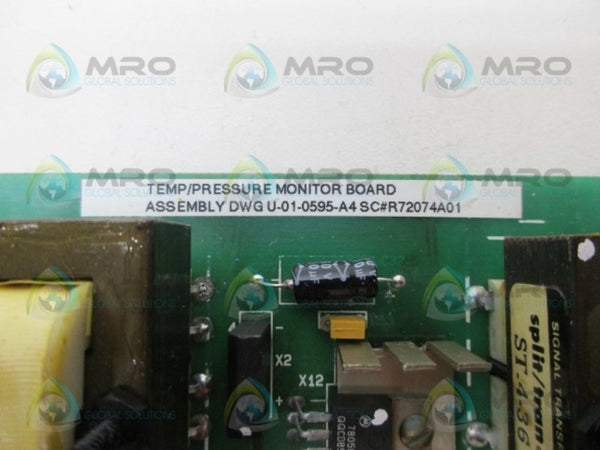 R72074A01 TEMP/PRESSURE MONITOR BOARD UNMP