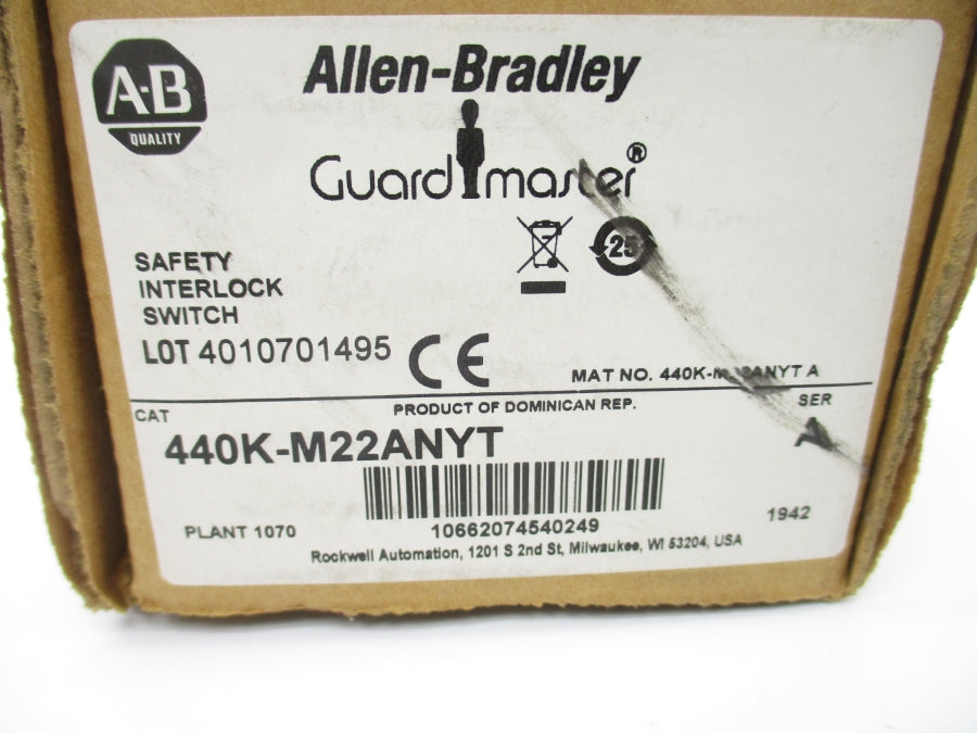 ALLEN BRADLEY 440K-M22ANYT SER. A 230V 10A (BR/WH) NSMP