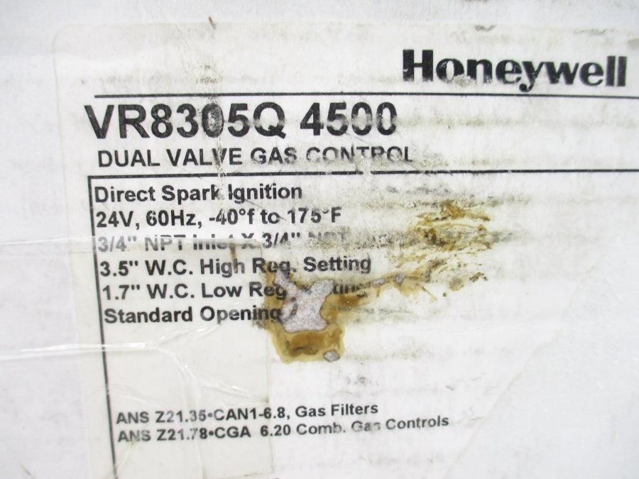 HONEYWELL VR8305Q4500 24V NSMP