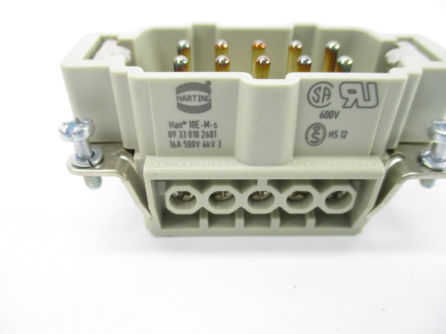 HARTING 0933012601 HAN10E-M-S 500V 16A NSNP