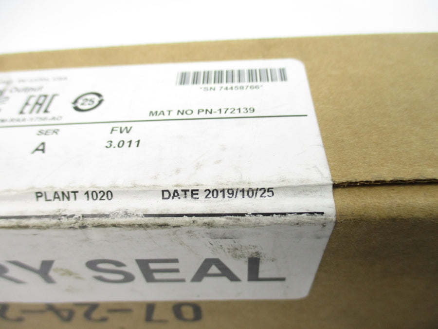 ALLEN BRADLEY 1756-OF8I SER. A F/W 3.011 DATE: 2019 NSFS