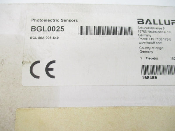 BALLUFF BGL80A-003-S49 BGL0025 NSFS