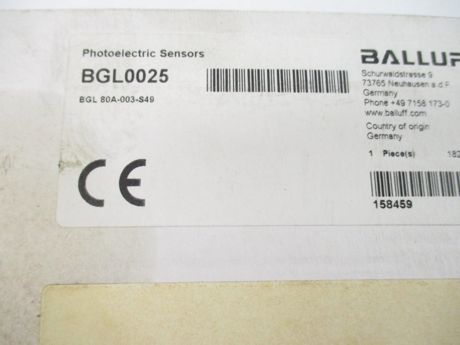 BALLUFF BGL80A-003-S49 BGL0025 NSFS