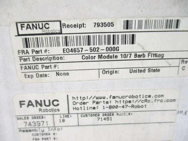 FANUC EO4657-502-000G NSMP