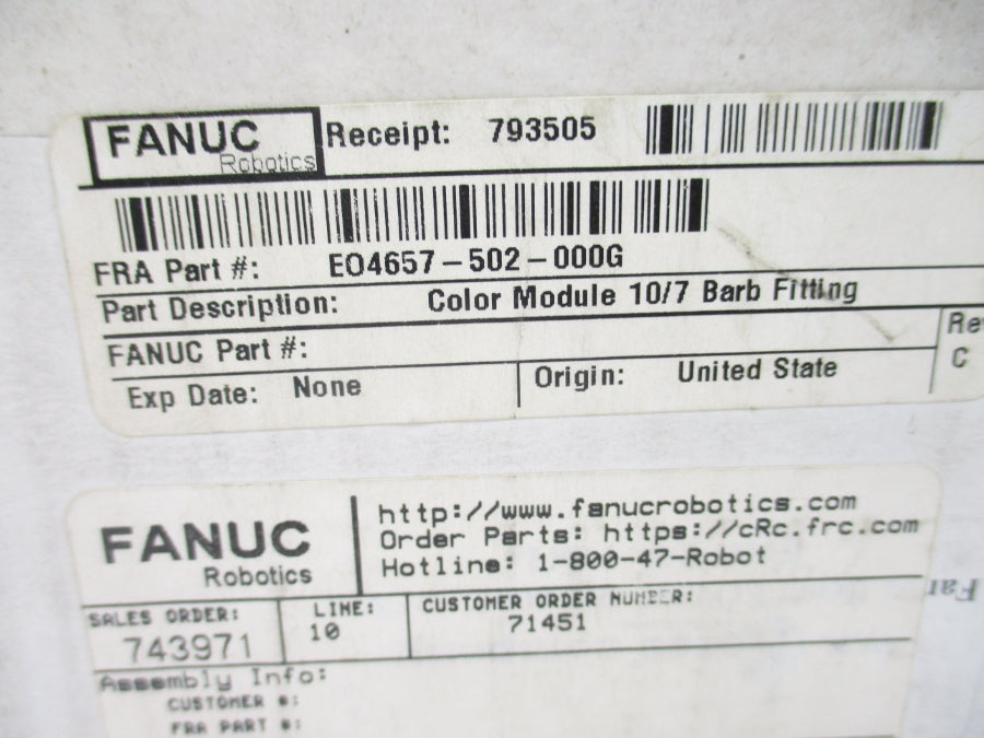 FANUC EO4657-502-000G NSMP