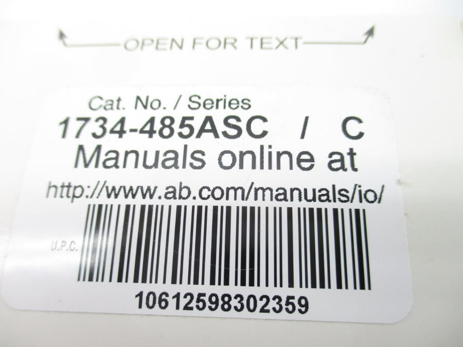 ALLEN BRADLEY 1734-485ASC SER. C F/W 4.002 24VDC NSMP