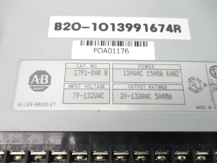 ALLEN BRADLEY 1791-8AR SER. B 79-132VAC NSNP