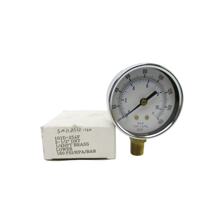 GAUGE 101D-254F 160PSI 2-1/2" NSMP