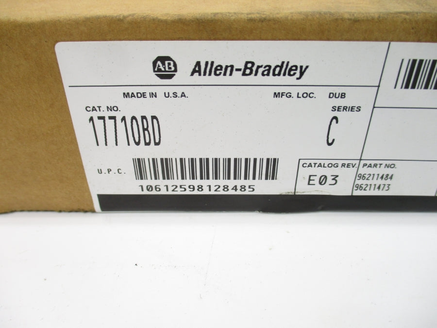 ALLEN BRADLEY 1771-OBD SER. C DATE: 2006 REV. E03 NSFS