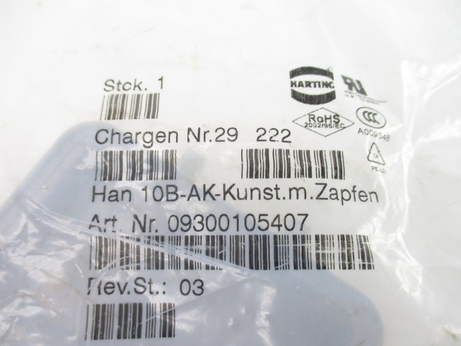 HARTING 09300105407 HAN10B-AK-KUNST.M.ZAPFEN NSMP
