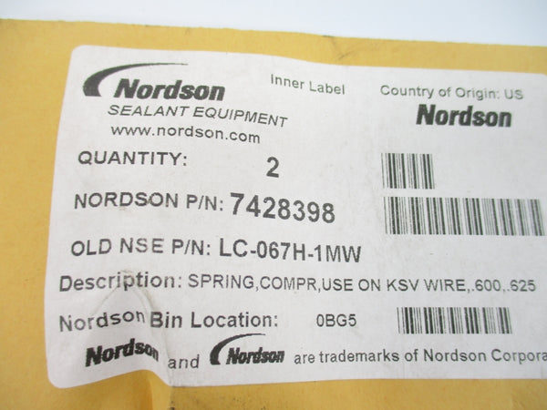 NORDSON 7428398 LC-067H-1MW (PKG OF 2) NSMP