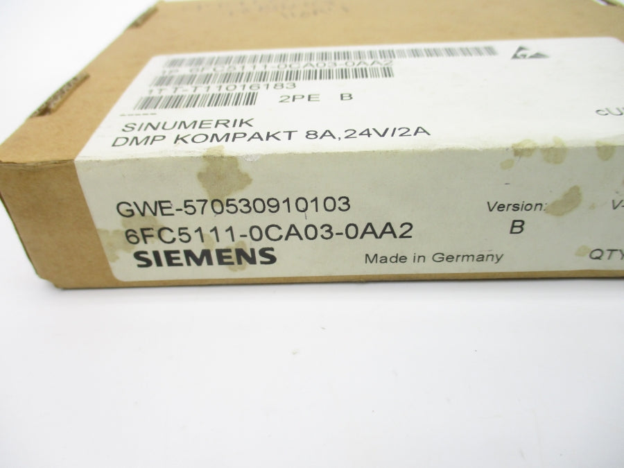 SIEMENS 6FC5111-0CA03-0AA2 24V 2A VER. B NSMP