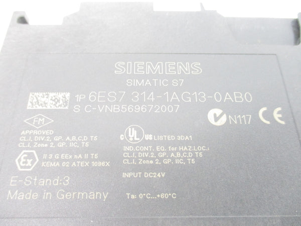 SIEMENS 6ES7314-1AG13-0AB0 NSNP